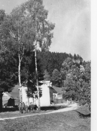 Rodný dům matky v Zálesí u Jáchymova, 1937