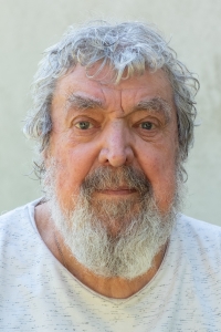 Vladimír Vlk při natáčení v Dobrovicích v roce 2023