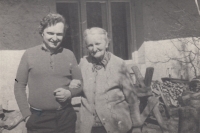 Jiří Kocián with his mother Vlasta, undated