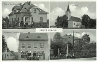 Pohlednice Pusté Polomi, první polovina 20. století