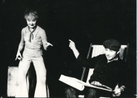 Zdenka Kratochvílová s Ladislavem Mrkvičkou, 1974