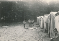 Skautský tábor v Moldavě, srpen 1970