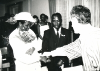 Daniel Fajfr marrying refugees from Angola , Ústí nad Labem, 1992