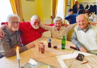 Se sourozenci Milošem, Věrou a Jaroslavem (zleva), 2023