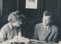 Zdeněk Beránek s manželkou, 1960