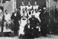 Dědeček pamětnice provozoval v Olomouci i se svými syny hotel, foto z doby před první světovou válkou