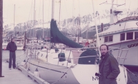 With a friend in Alaska, circa 1988-89