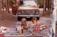 Sons Milan, Jr. and David, September, Labor Day, ca. 1977