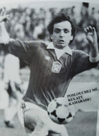 Ladislav Vízek v reprezentačním dresu v první polovině 80. let 20. století