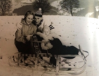 S manželkou Uršulou a dcerou Elinou, 1960