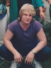 Jiří Altmann Jr. four months before his death, Hemsbach, 1991