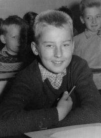 Karel Lippmann na základní škole, 1960