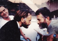 S Douglasem Hellerem, Praha, 1990