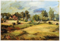 Krajina u Jizery (Landscape at the Jizera) in Vladimir Vlk's paintings