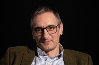 Сергей Медведев в пражской студии Post Bellum