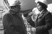Na reportáži v Lovosicích, 1967