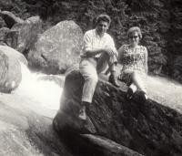 S manželkou na dovolené, Malá Skála, 1970