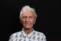 Julius Kodrík v srpnu 2023 na natáčení pamětí pro Paměť národa ve Zlíně