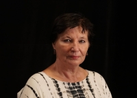 Vladimíra Konvalinková při natáčení, 2023