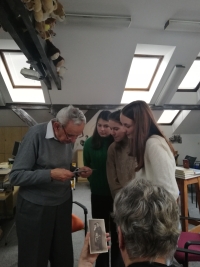 Nahrávání rozhovoru pro projekt Příběhy našich sousedů