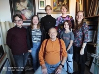 Jiří Hudeček s žáky z projektu Příběhy našich sousedů v roce 2022