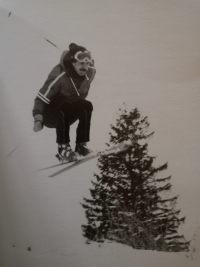 Peter Petras na lyžích