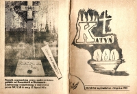 Obálka publikace o katyńském masakru, kterou vydalo nezávislé rolnické nakladatelství v době Karnevalu Solidarity, kdy mohly vycházet knihy o zakázaných tématech