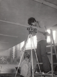 Rostislav Valušek (vlevo) s Tomášem Vážanem, 70. léta