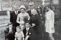Svatební fotografie  - druhá svatba Marie Sirkovské, 1972