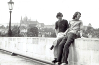 Warcisław Martynowski (vlevo) s kamarádem v Praze v 70. letech