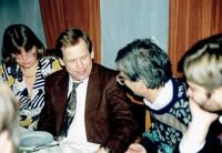 Warcisław Martynowski s Václavem Havlem ve Wroclawi v roce 1992, kdy mu Wroclawská univerzita udělila čestný doktorát (Doctor Honoris Causa)