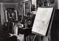 Ateliér Václava Stratila, Olomouc, 70. léta