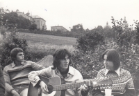 Katolická akce na Sv. Kopečku, vpravo manželka pamětníka Marcela Valušková