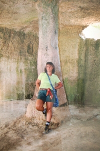 Krystyna Krauze v roce 2009 na Krymu, kde natáčela dokumentární film o krymských Tatarech