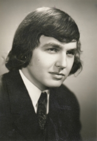 Pavel Wonka - maturitní foto, 1973.