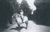 Marie na koni Jiskře 