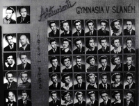 Maturitní tablo Jana Malypetra, 1952