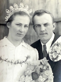 Veronika Hamatová a její první manžel, Bígr, 60. léta