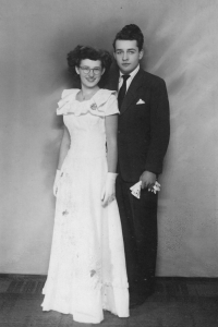Jan Kadlec s partnerkou v tanečních (1951-1952)