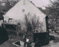 Michelská synagoga, cca rok 1958, krátce poté, co se Snablovi nastěhovali