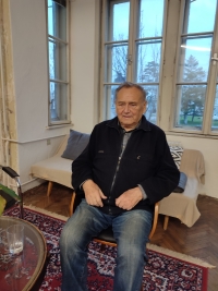 Portrait of the Vladimír Pešek taken during the recording of the interview.