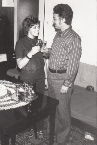 Stanislava Kulová s manželem Zdeňkem, 1973