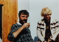 Radomír Vítek s manželkou Blankou / asi začátek 90. let