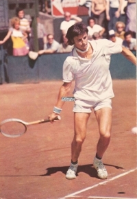 Jiří Hřebec na pohlednici z první poloviny 70. let, snímek pořídil legendární fotoreportér Karel Novák