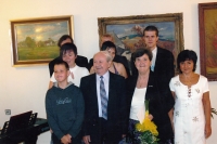 Eva Žejdlíková s manželem a rodinou, 2011