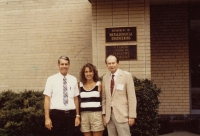 Erik Navara na univerzitě v USA s kolegy, rok 1986
