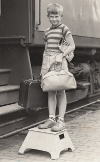 Erik Navara v roce 1939 při cestě do Chicaga