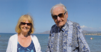 S manželem Ervínem na Krétě; 2020