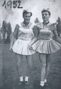 Zdeněk Cvrk na Panvysočanských hrách, 1952