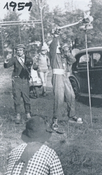 Zdeněk Cvrk na Panvysočanských hrách, 1959
